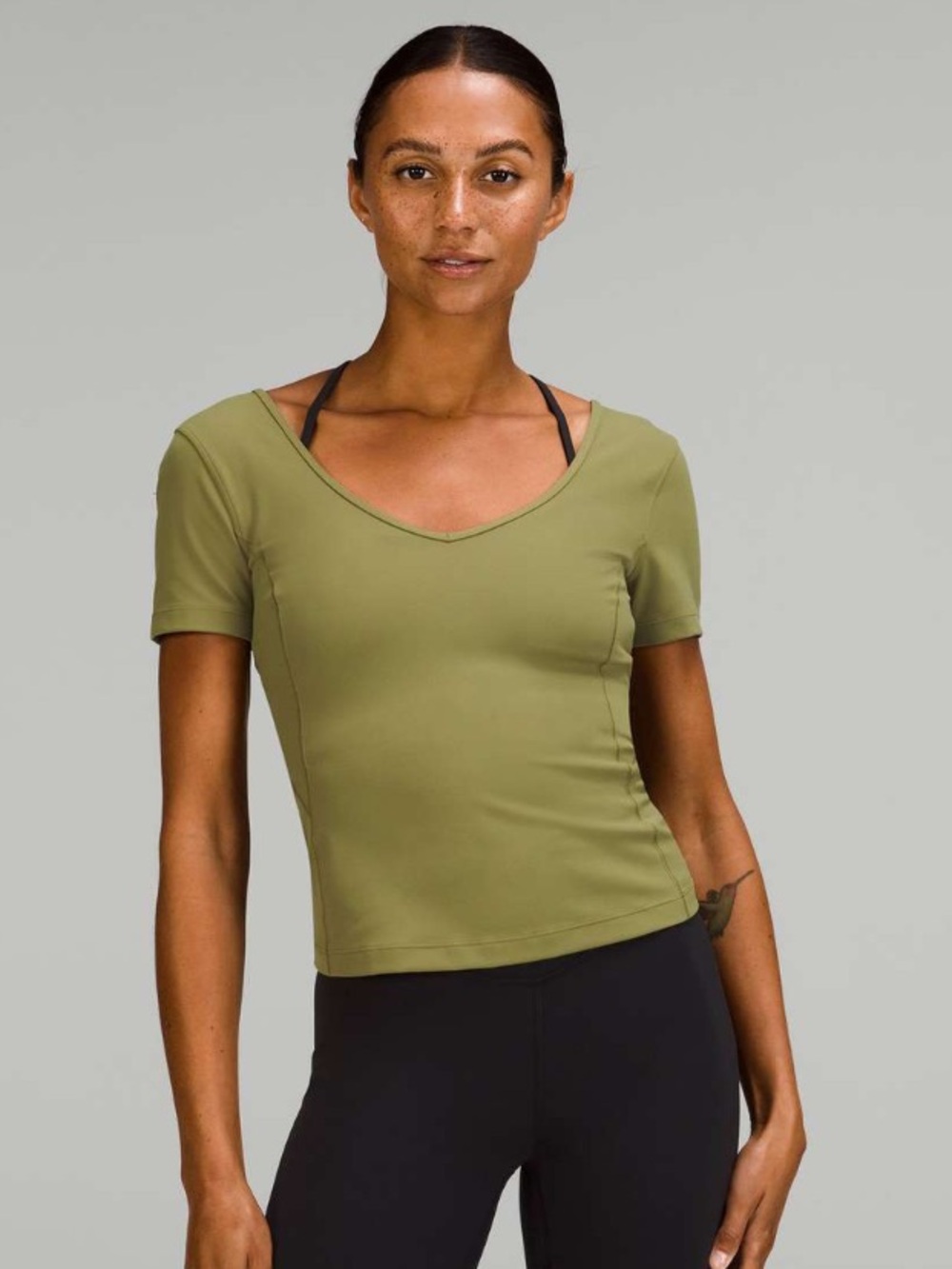 Lululemon Align Mesh T-Shirt Special Edition Nulu Yoga Tee Green Everyday Top